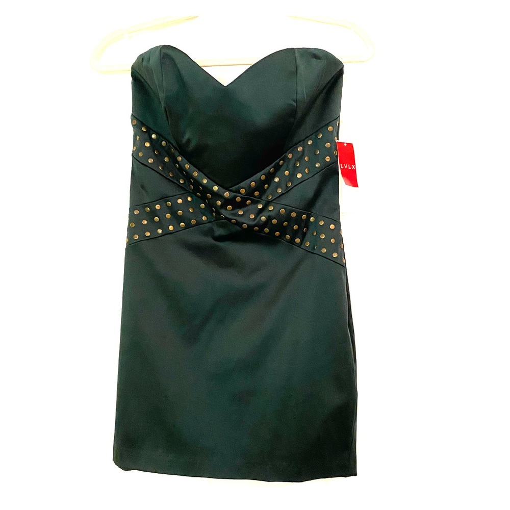 Hunter green tube dress